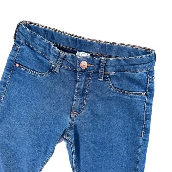 & Denim Girls Size 10/11 Darkwash  Super Skinny Jeans - Picture 3 of 6